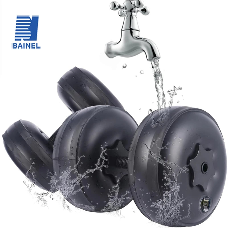 Mancuernas de agua ajustables 8-10 kg – ¡Entrená donde quieras!