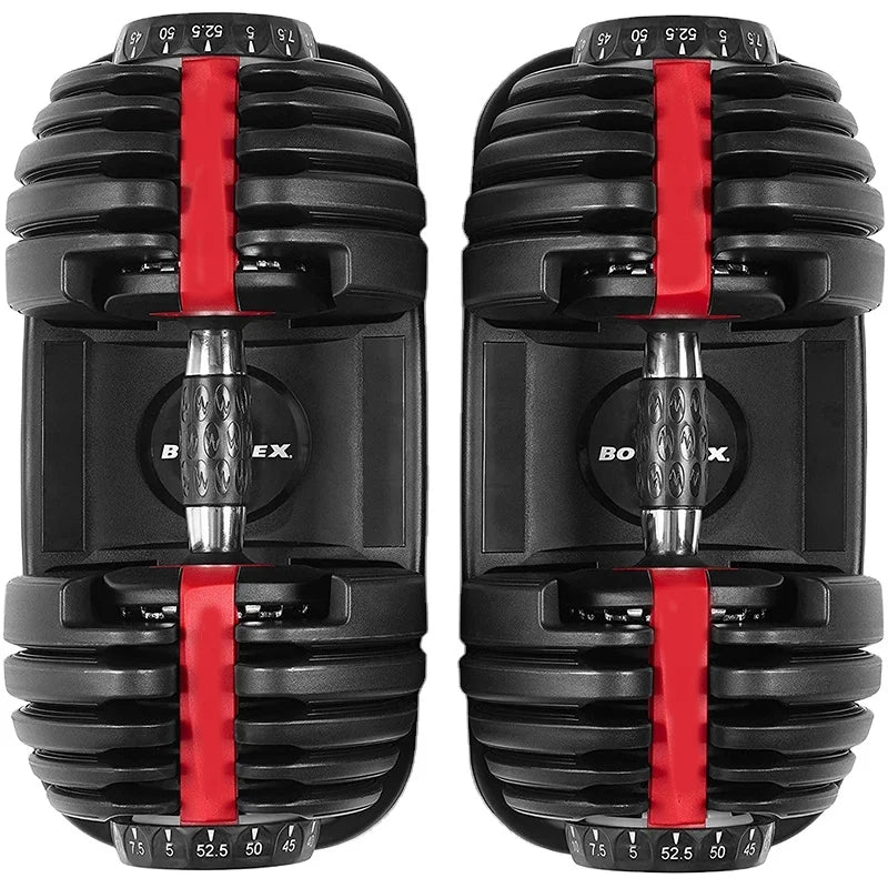 Custom Home Gym Pesas Digital Adjustable Dumbles Weight Lifting Dumbbells 24Kg 52.5Lbs