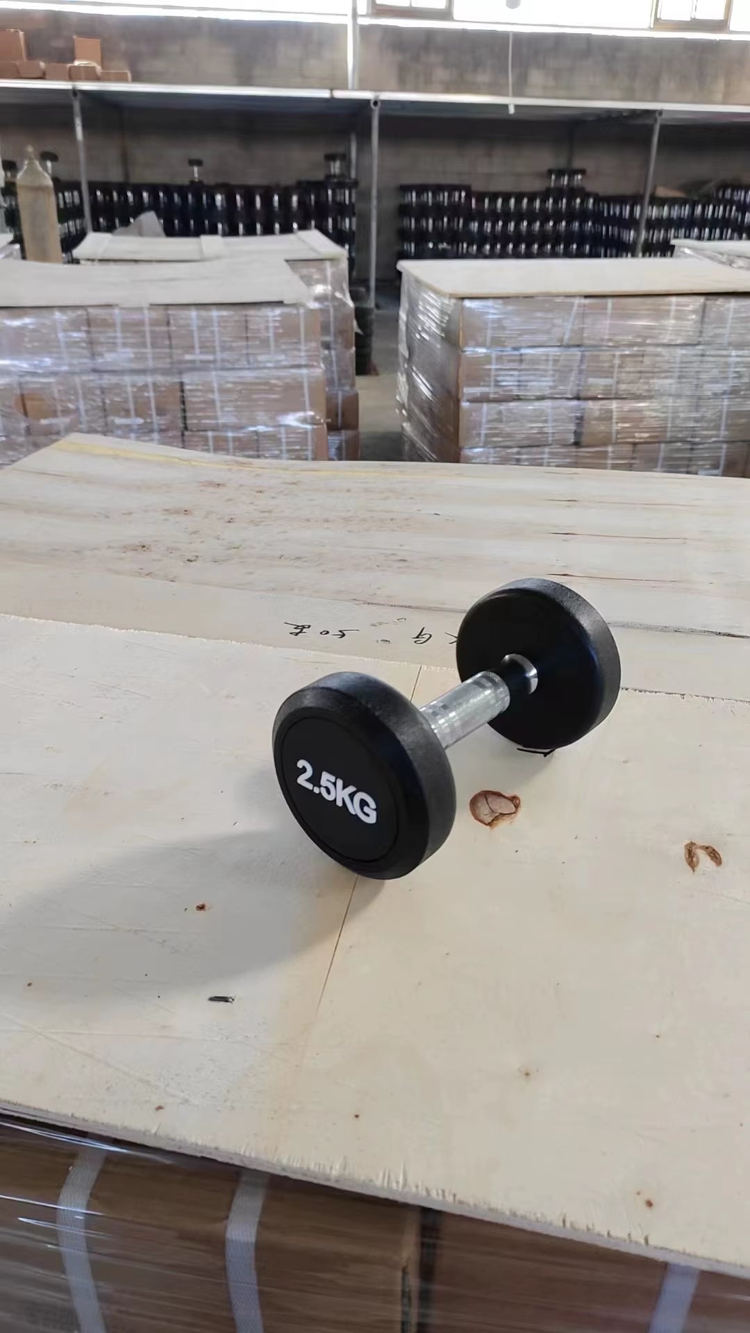 The Hot Selling 2.5Kg to 30Kg Rubber Covered round Dumbbells for Body Building