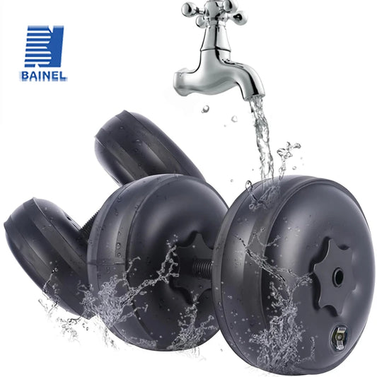 Mancuernas de agua ajustables 8-10 kg – ¡Entrená donde quieras!